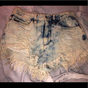 Jean ripped shorts!